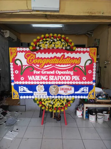 Papan Bunga Ucapan Selamat Mekarjaya Rawamerta